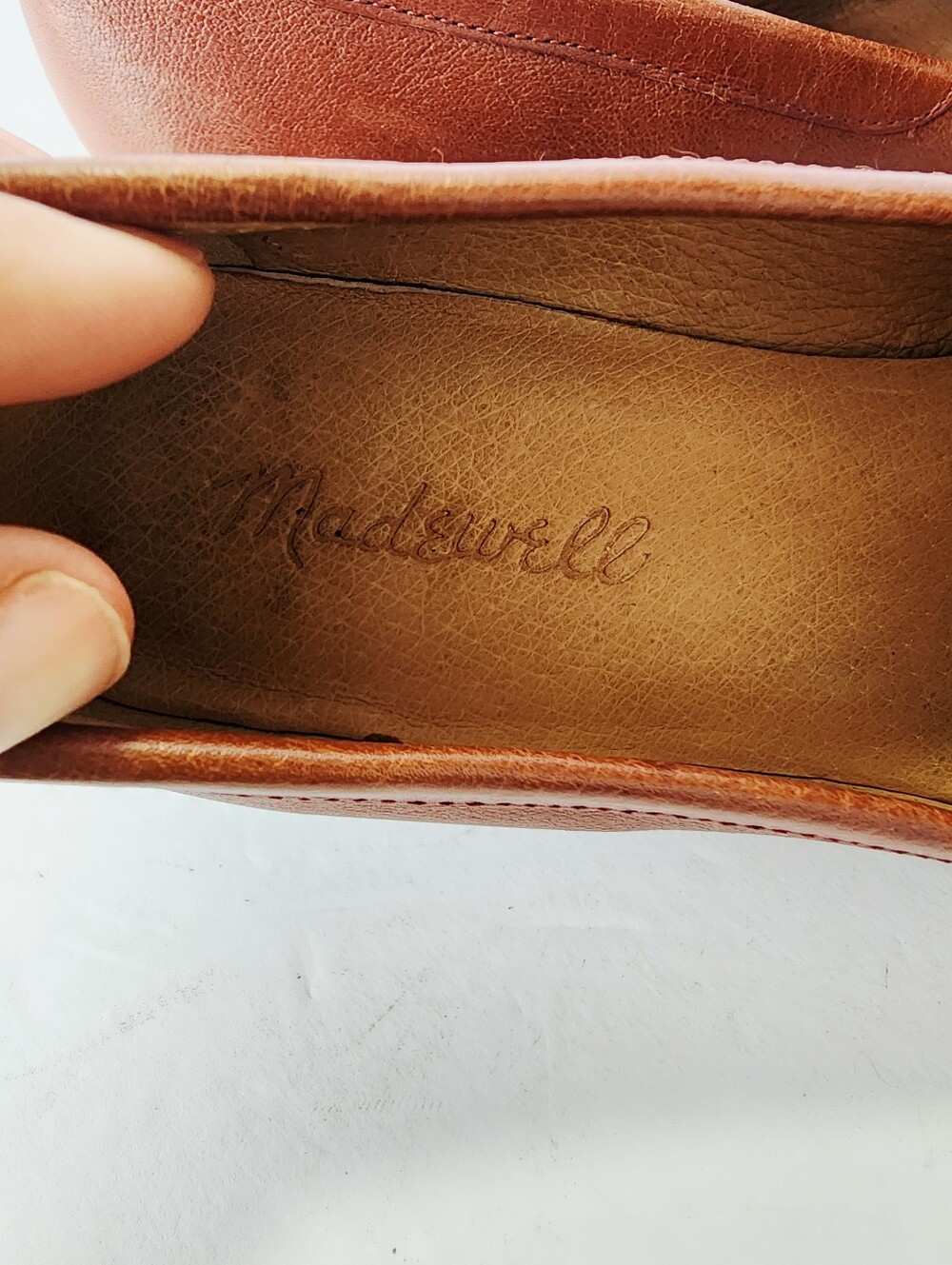 Madewell The Frances Brown Leather Slip-On Loafers Size 5 - Picture 6 of 7